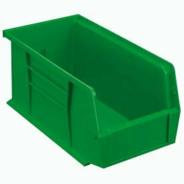 Quantum Storage Systems Hang & Stack Storage Bin, Plastic, Green, 12 PK QUS230GN**